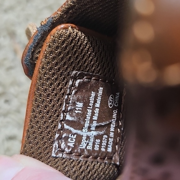 Deer Stags Boy's Brown Ace Wing Tip Oxford Shoes Lace Up - Picture 8 of 8